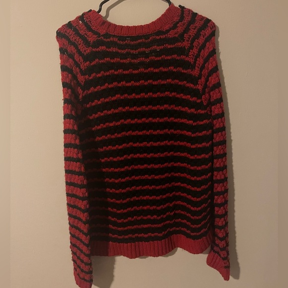 Two by Vince Camuto Sweater Red/Black Sm - Picture 3 of 3
